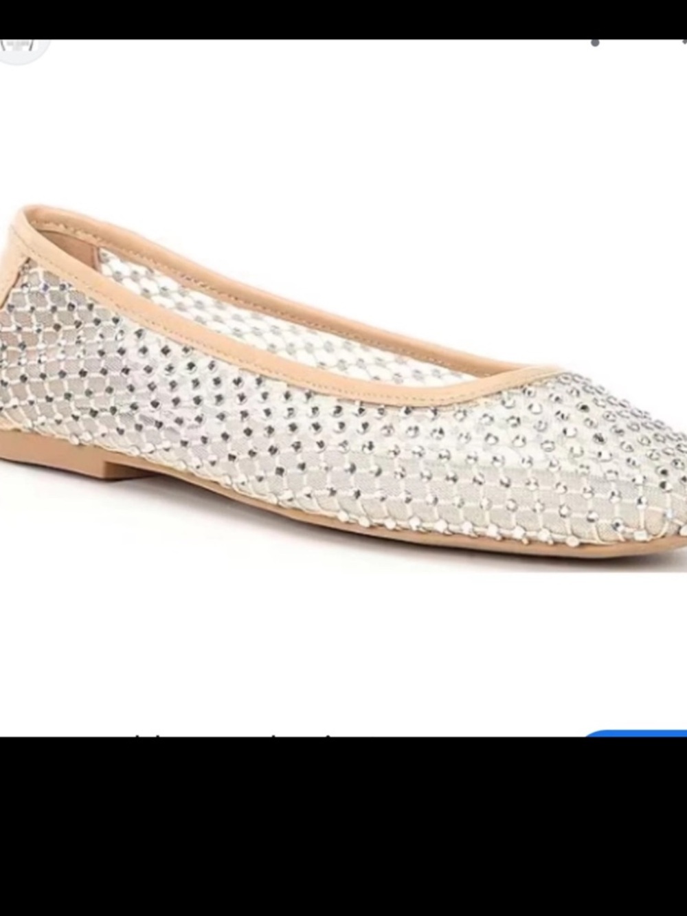 Zara kids NWT rhinestone ballet flats silver